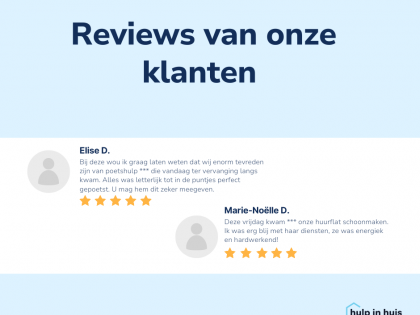 Reviews van onze klanten